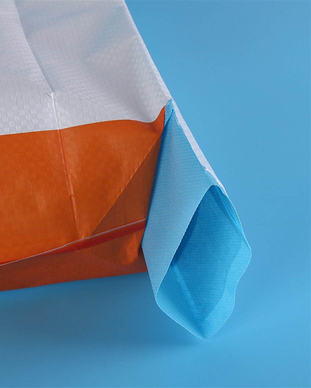 Close-up of an external valve on an industrial bag